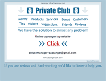 Tablet Screenshot of capranger.com